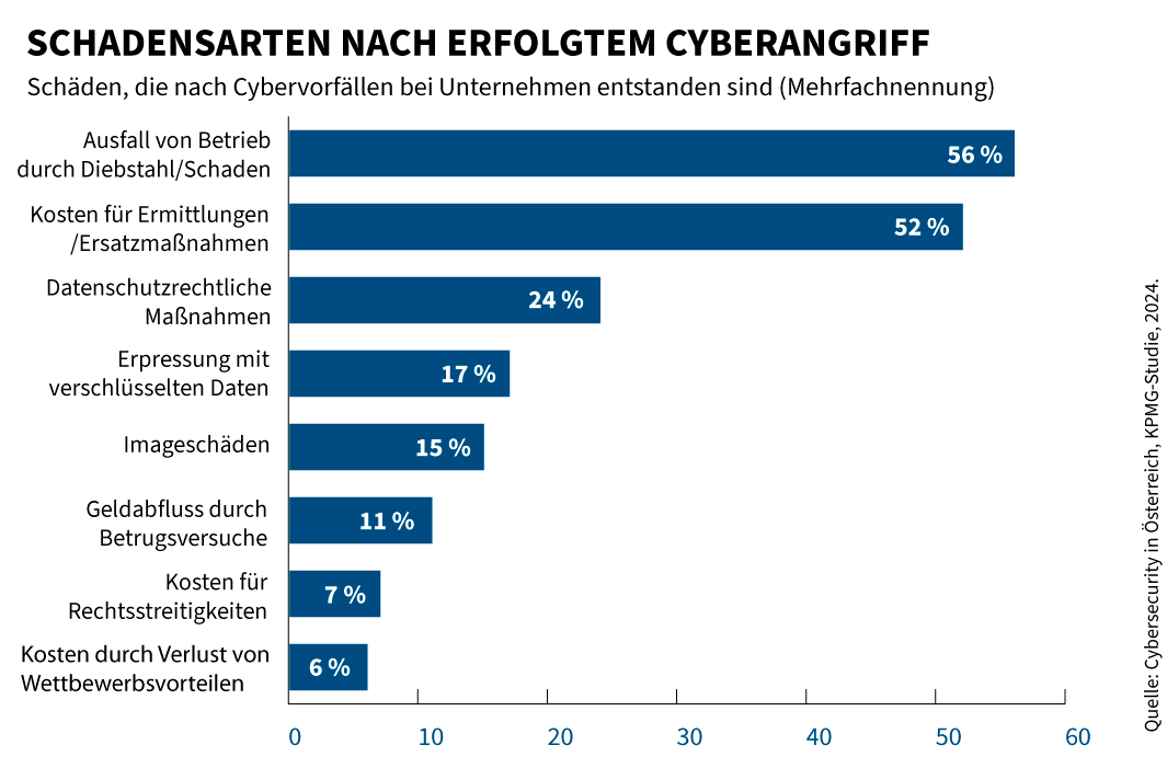 Schadensarten nach Cybervorfall